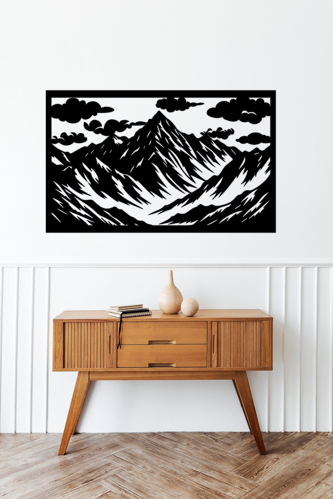 Mountain Wall Decor Dxf, Svg, Eps, Ai and PDF Files for Laser Cutting, CNC Cutting, Plasma