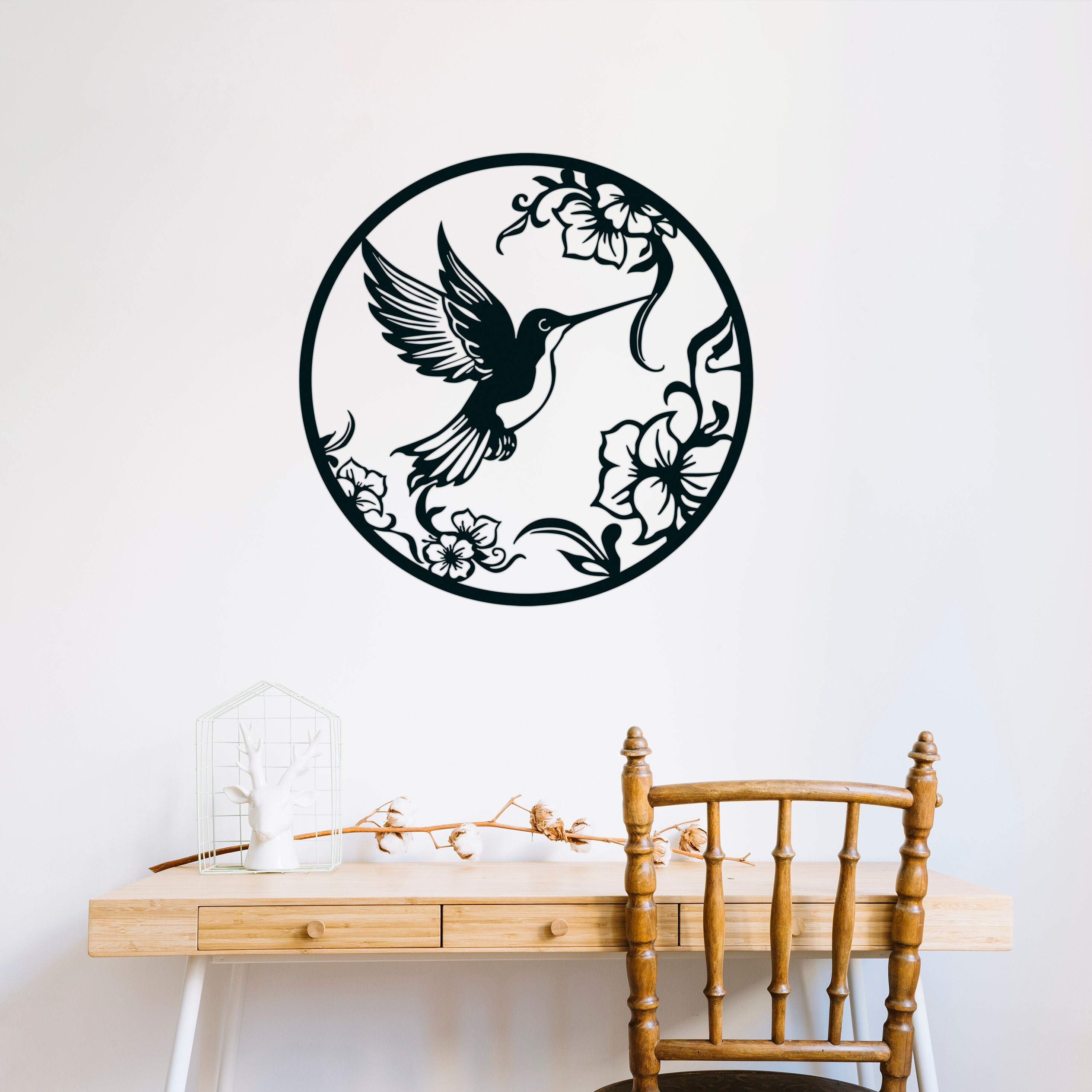Hummingbird Wall Art Dxf, Svg, Eps, Ai and Pdf Files for Laser Cutting ...