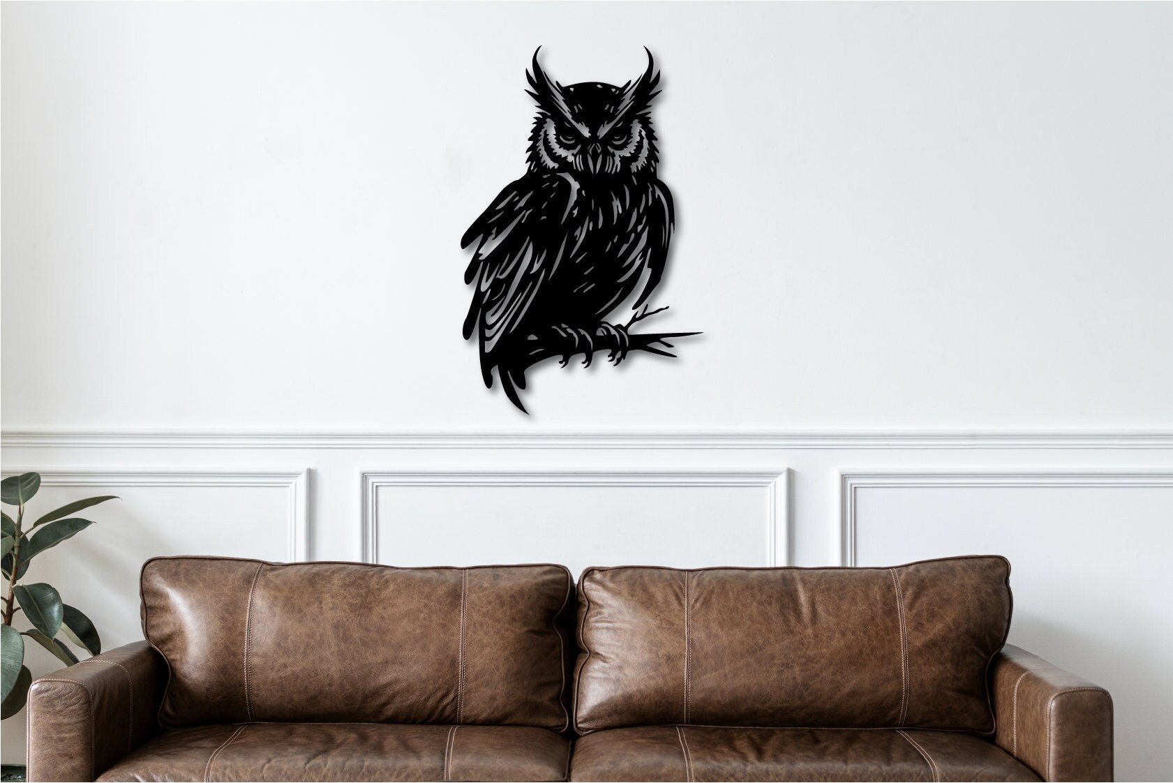 Owl Laser Cut Wall Art dxf,svg,eps, ai adn pdf files for laser cutiing, CNC cutting, Owl dxf, Owl Sv