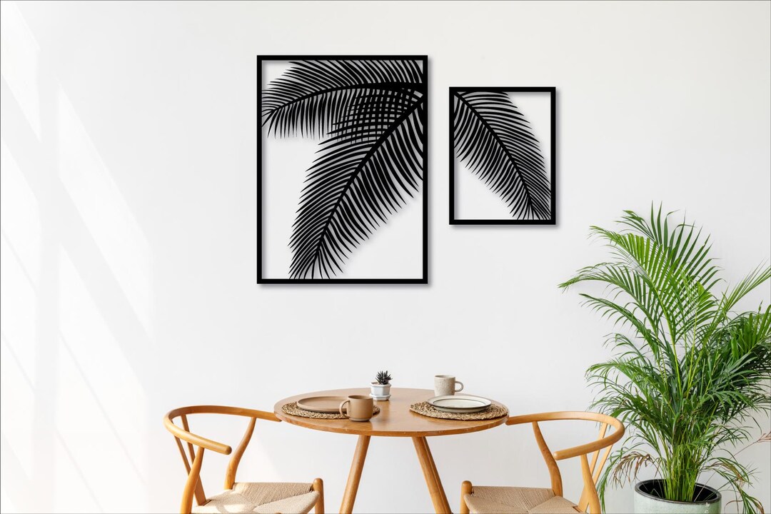 Palm Leaf Wall Art: Tropical Home Decor Laser Cut File (digital ...
