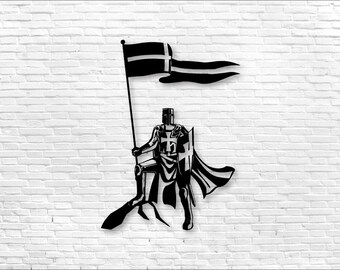 Templar Knight wall art svg,dxf, EPS,AI and PDF files.cnc cut file,wall art dxf,laser cut files,Vector files,knight panel svg,paladin svg