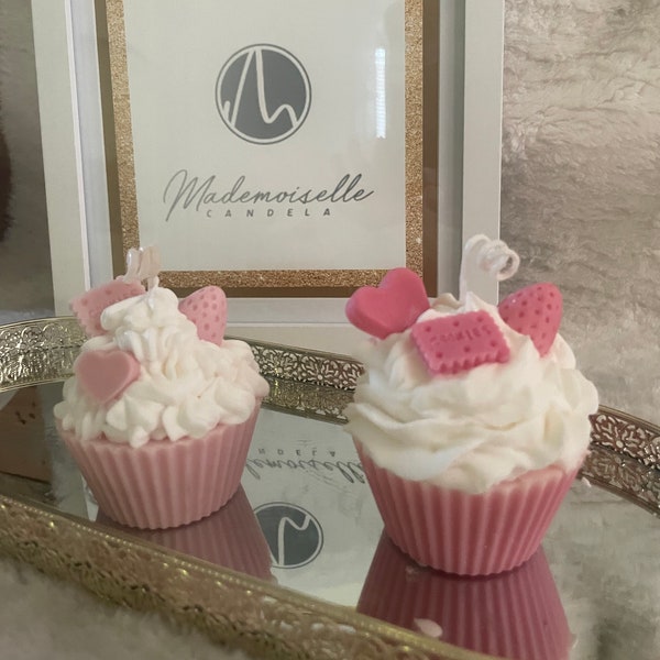 Cupcake Kerzen – Desert Candle - Geschenkidee, DEKO, handmade whipped Candle , Kerze, Muffin, personalisierbar