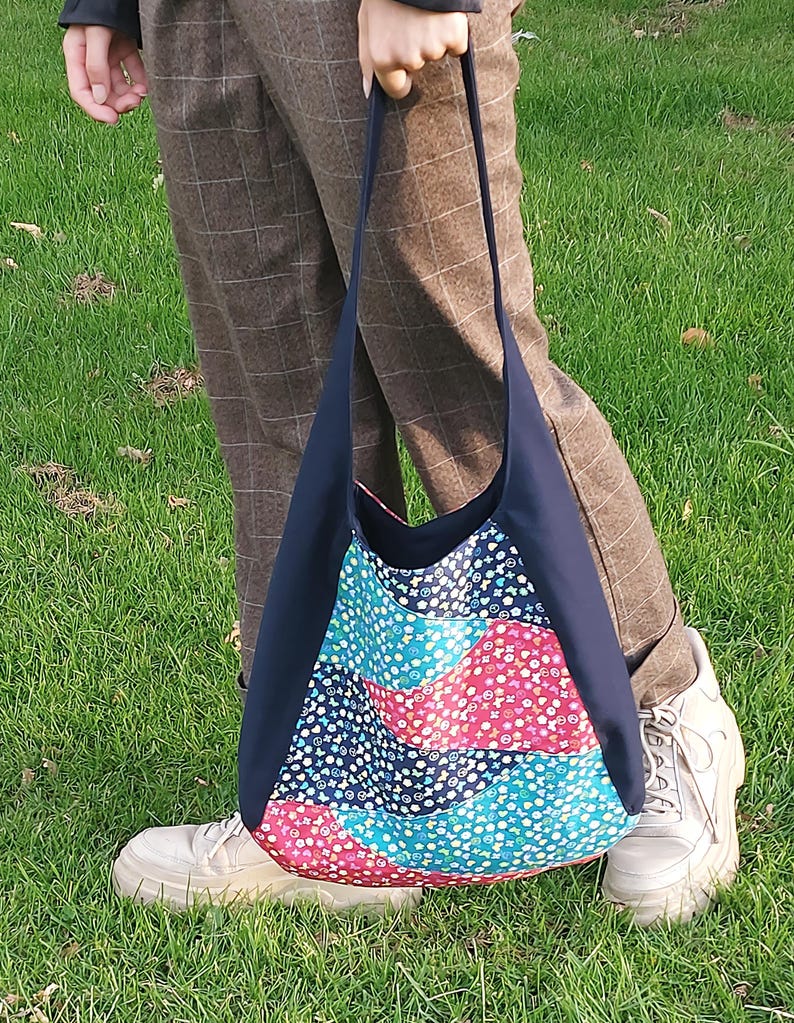 Hobo Bag Sewing Pattern PDF | Easy Beginner Slouchy Bag Tutorial | Step ...