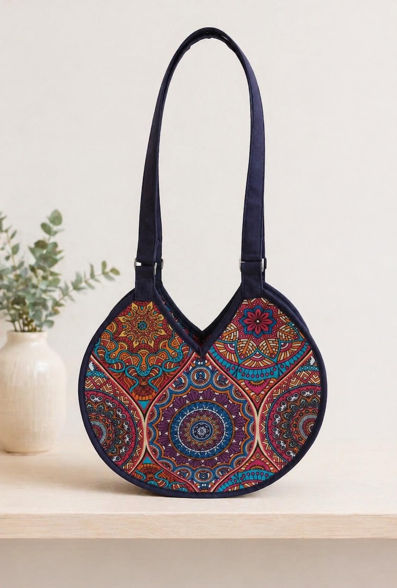 Round Tote Bag Sewing Pattern PDF | Beginner Friendly Bag Pattern ...