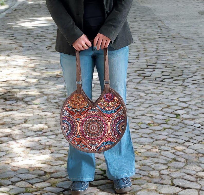 Round Tote Bag Sewing Pattern PDF | Beginner Friendly Bag Pattern ...
