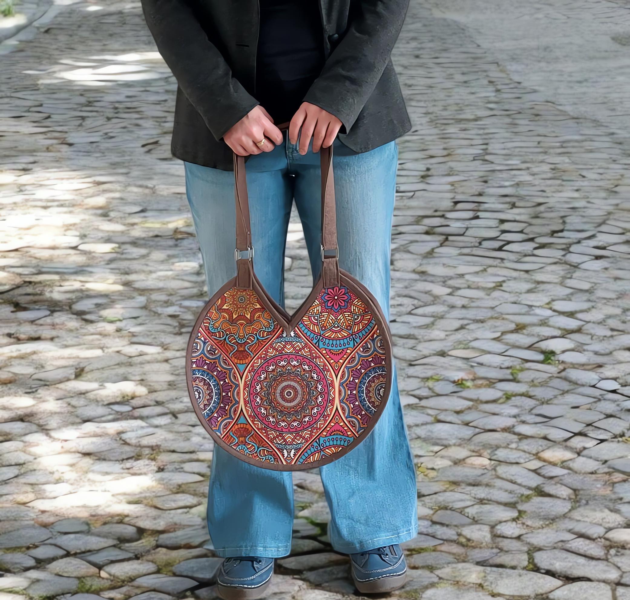 Round Tote Bag Sewing Pattern PDF | Beginner Friendly Bag Pattern ...