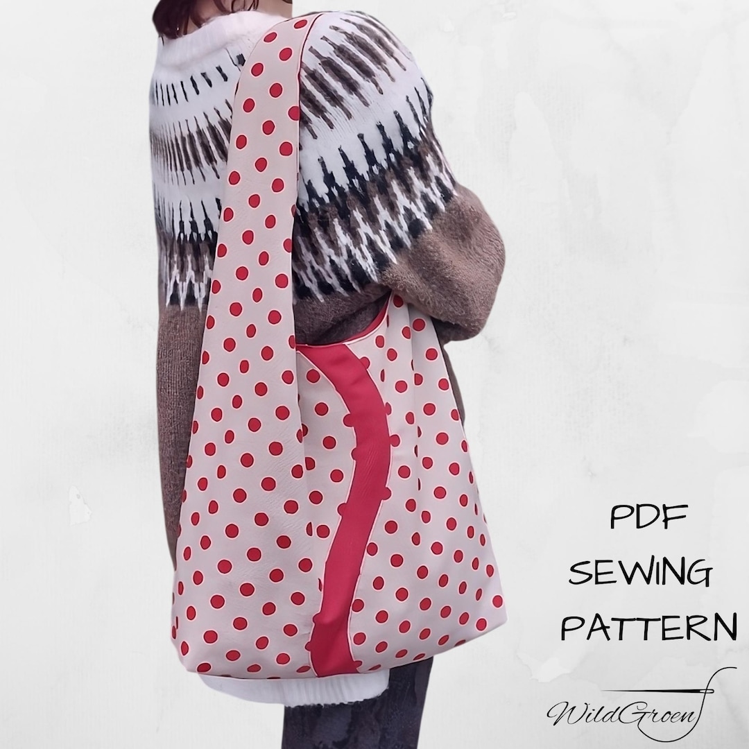 Hobo Bag Sewing Pattern PDF | Easy Beginner Slouchy Bag Tutorial | Step ...