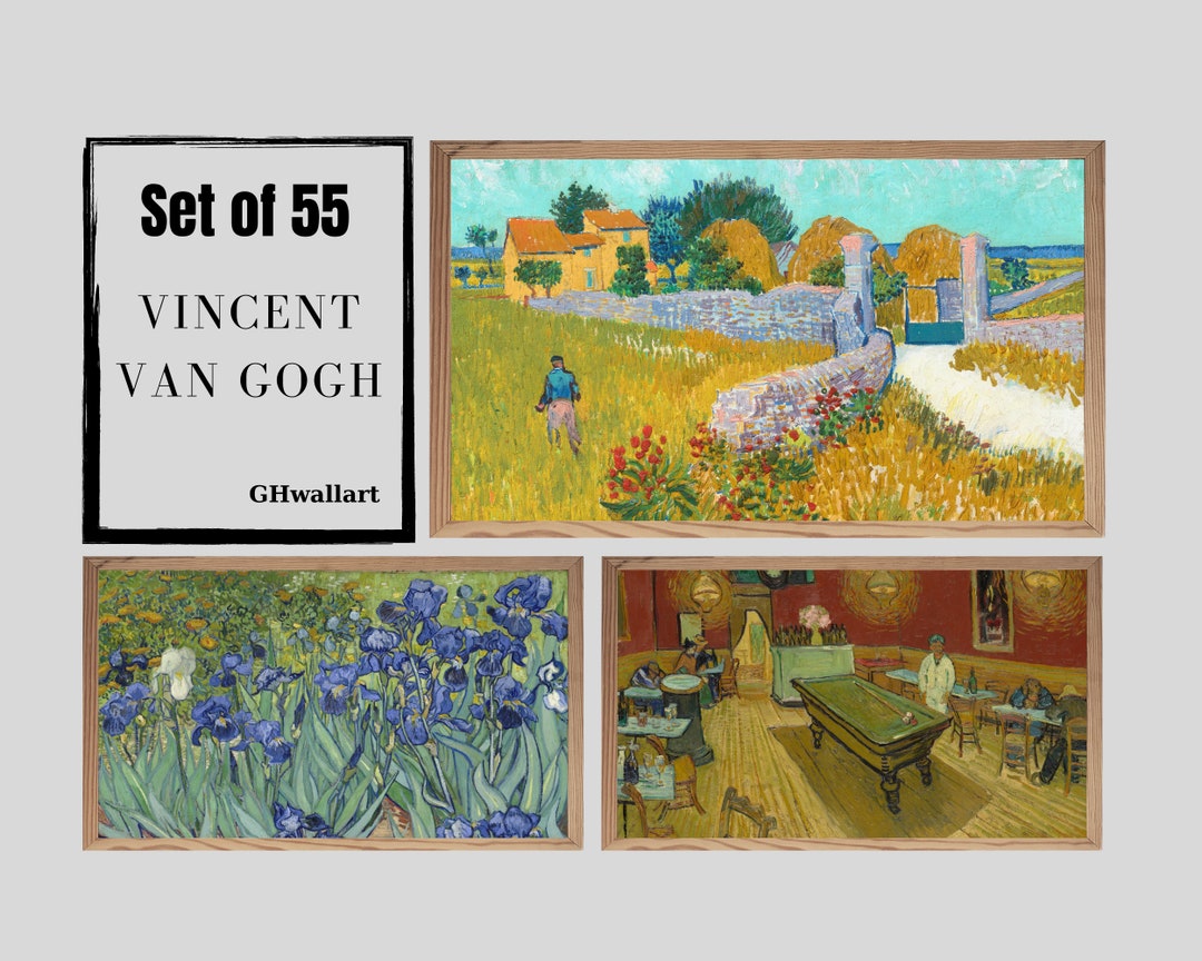Van Gogh Set of 55 Samsung Frame TV Art, Van Gogh Tv Frame Art Set