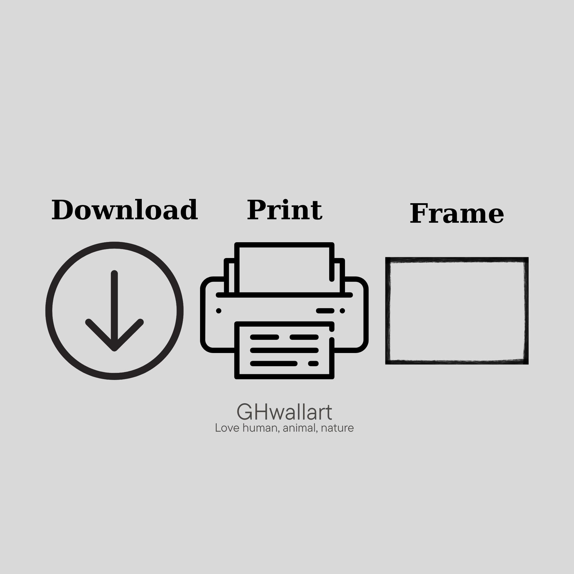 Antique Nature Scenery Print / Country Wall Art Print / Etsy