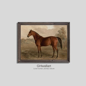 Vintage Horse Print Digital Download for Vintage Gallery Wall Decor and