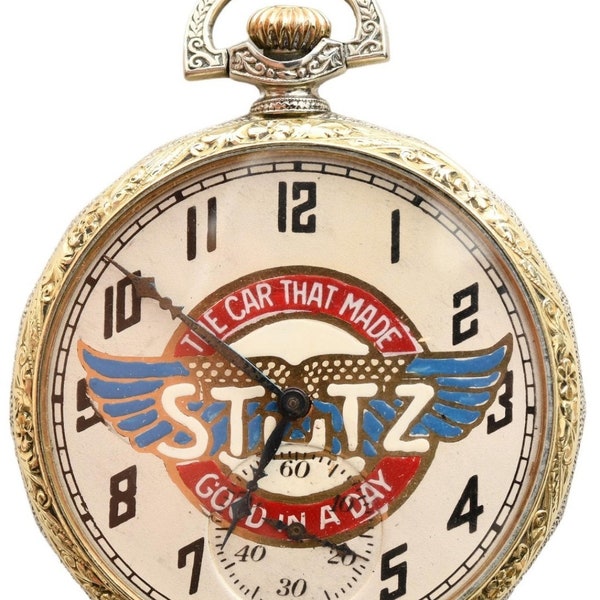 Elgin Stutz Bearcat Indianapolis 500 commemorative 12s Pocket Watch Grade 315 Model 2 15 jewels