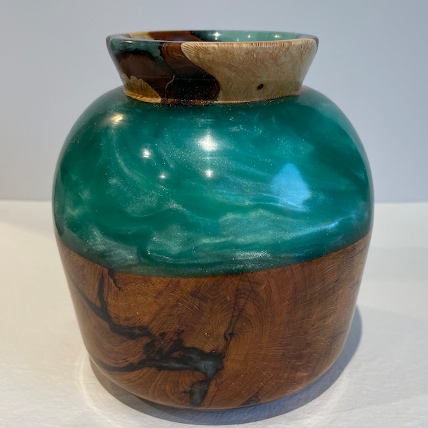 Resin Wood Vase Etsy