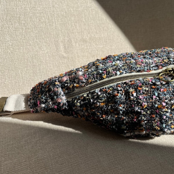 Sac banane en tweed - Fabriqué à la main, en France