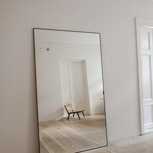 the biggest black frame mirror