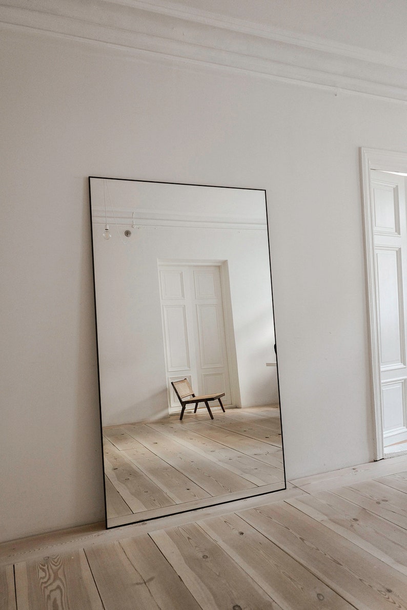 the biggest black frame mirror