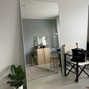 White frame giant size mirror