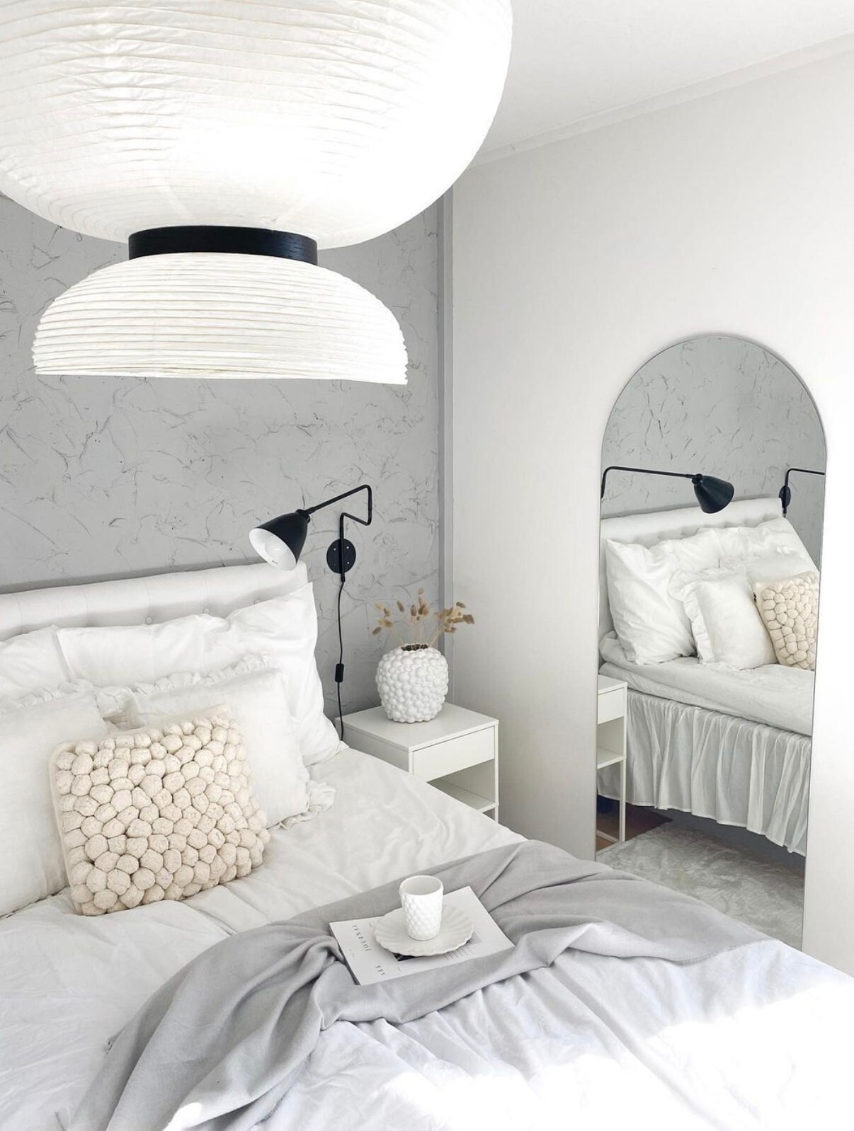 Modern Arch Floor Mirror Sleek Fulllength Mirror Oversized Etsy