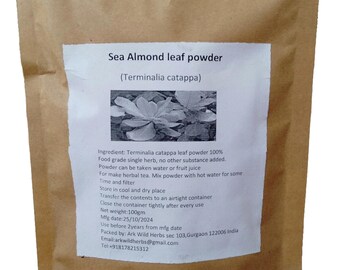 Organic Sea Almond Leaf Powder (Terminalia Catappa)