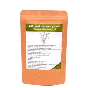 ARK PURE HERB Harajora-Hadjor-Asthisanhar-Cissus quadrangularis powder Indian Hand made Natural Organic