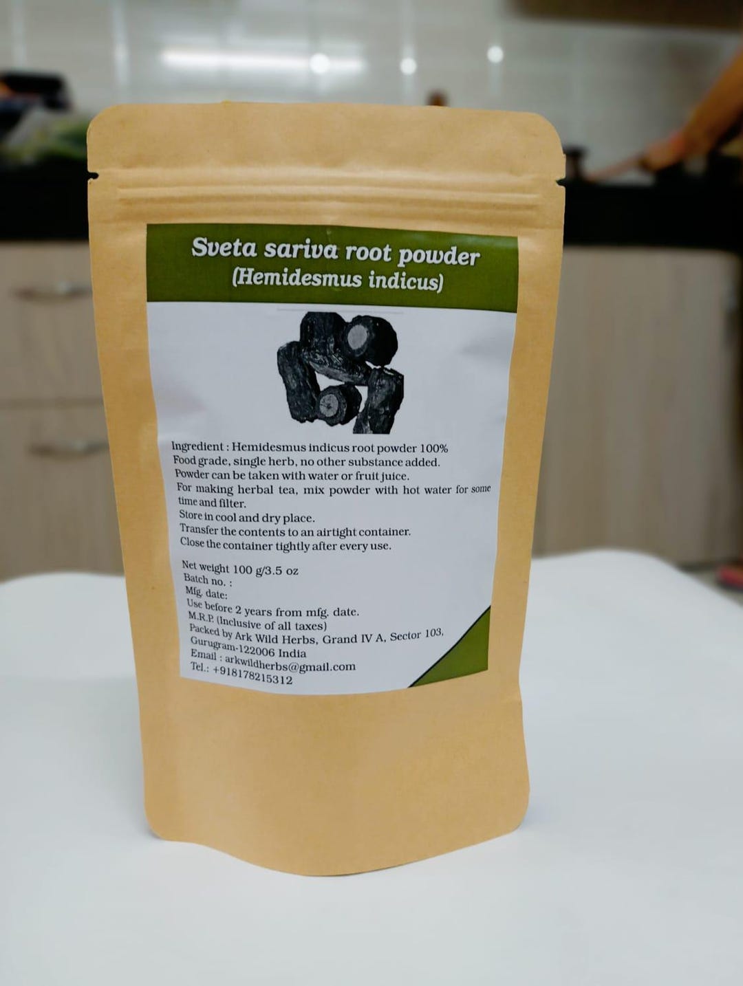 ARK PURE HERB Indian Sarsaparilla-anantmool Hemidesmus Indicus Root ...