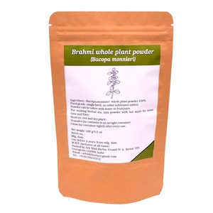 ARK PURE HERB Brahmi-Bacopa monnieri powder Indian Handmade Natural