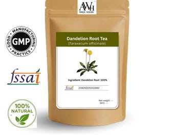 Organic Dandelion Root Tea: Handmade Dried Herb Tea