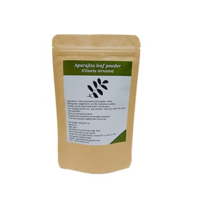 ARK PURE HERB Butterfly pea-Aparajita-Clitoria ternatea leaves powder Indian Handmade Organic Natural