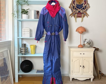 Tuta Da Sci Retrò Anni '80 Per Donna - Stampa Colorata, Poliestere, Per Sci E Carnevale - Foto 7