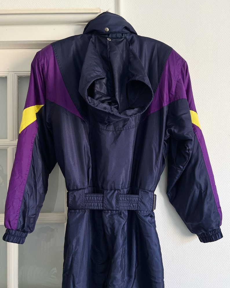 DESCENTE Vintage Ski Suit Men Retro Ski Overall Dark Blu Etsy