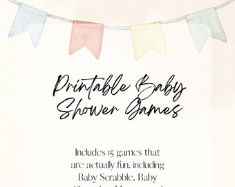 15 Printable Baby Shower Games for Ultimate Fun - Etsy