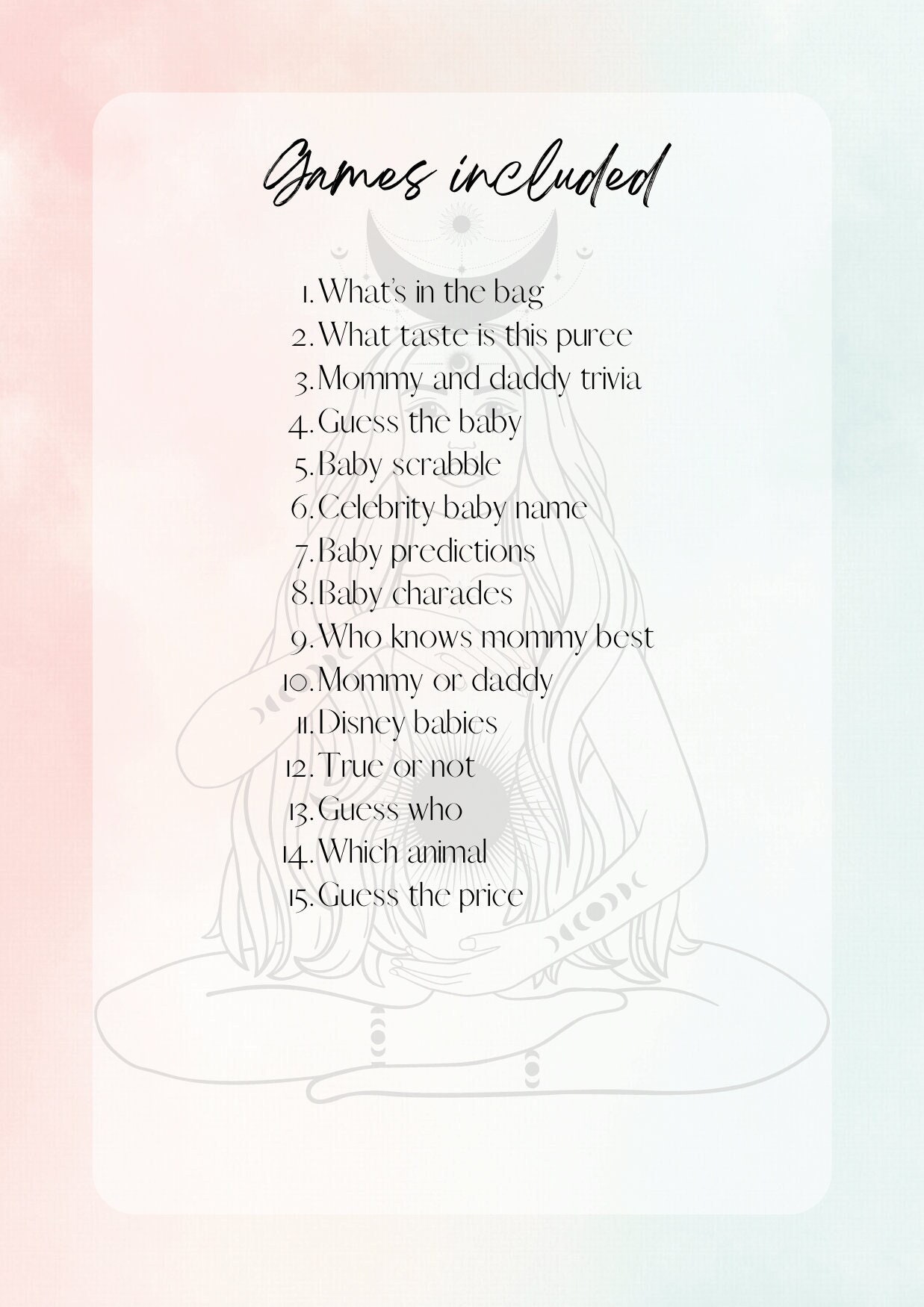 15 Printable Baby Shower Games for Ultimate Fun! - Etsy