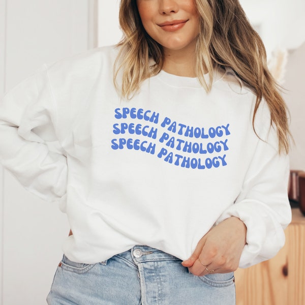 Speech Pathology Sweatshirt, Speech Language Pathologist Jumper, SLP Crewneck, Therapist Gift