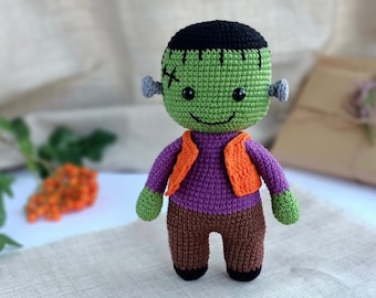 Frankenstein Amigurumi Crochet Pattern, Halloween Monster (PDF Pattern)