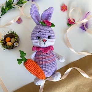 Crochet Pattern Easter Bunny, Amigurumi Rabbit Crochet, Animal Pattern Crochet, PDF in English