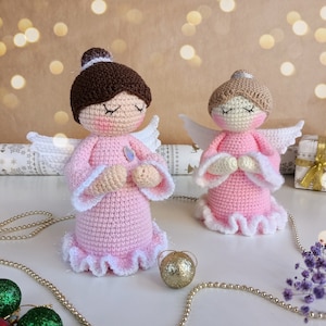 Patrón de crochet ángel de navidad, patrón muñeco ángel amigurumi, patrón de crochet de navidad, patrón de crochet fácil amigurumi imagen 4