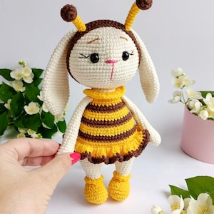 Crochet bunny pattern, amigurumi crochet pattern, amigurumi pattern bunny, crochet pattern.
