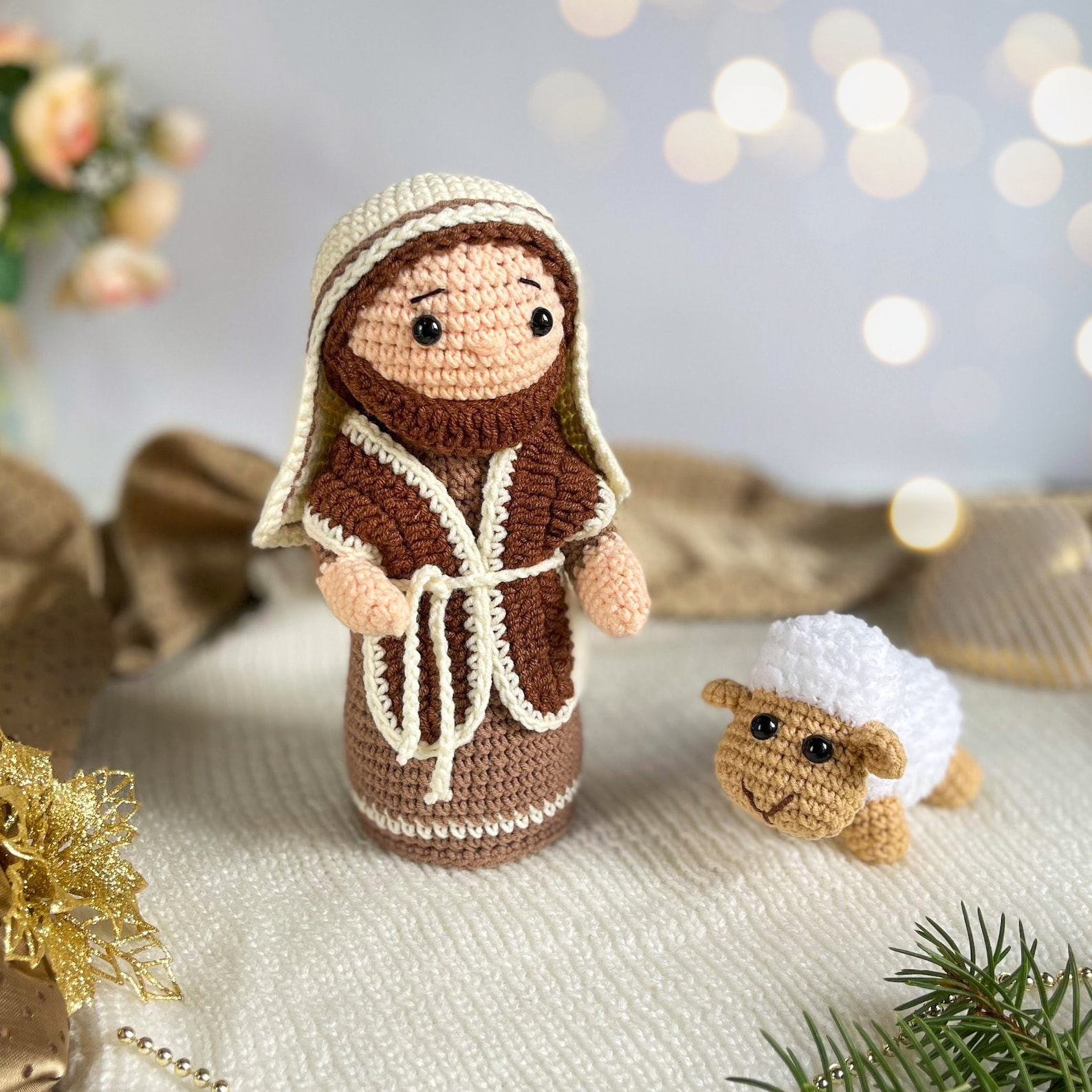Nativity Set Crochet Pattern Mary Joseph and Jesus Christmas Etsy