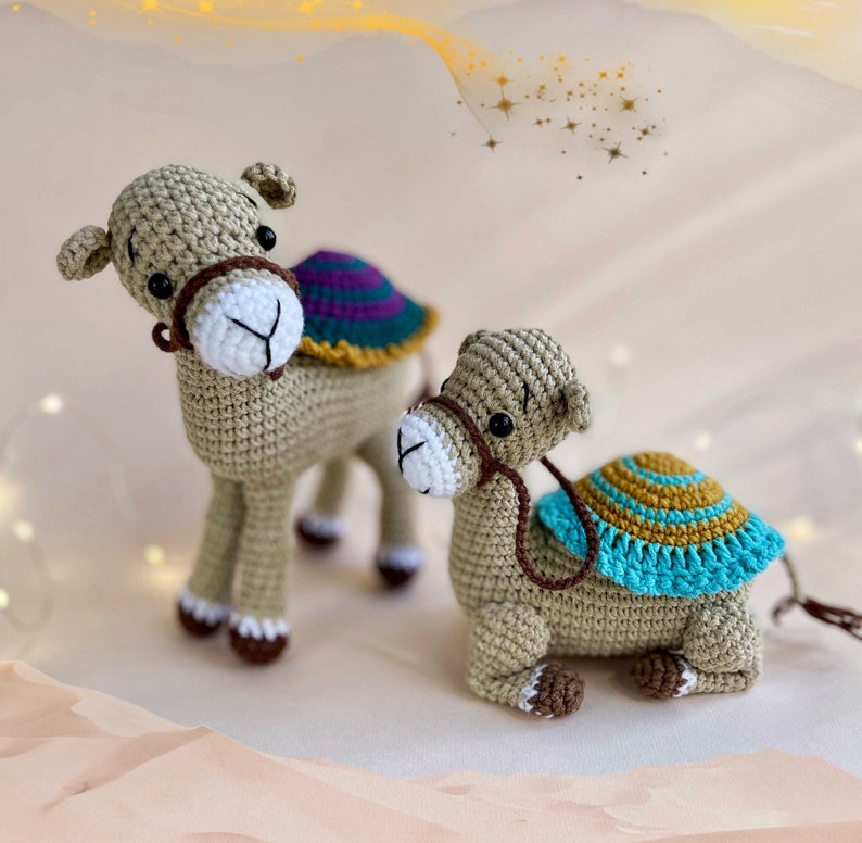 Capture the essence of this timeless Nativity story by crocheting a Wise Men's Camel, a symbol of hope, faith, and the joy of the holiday season.