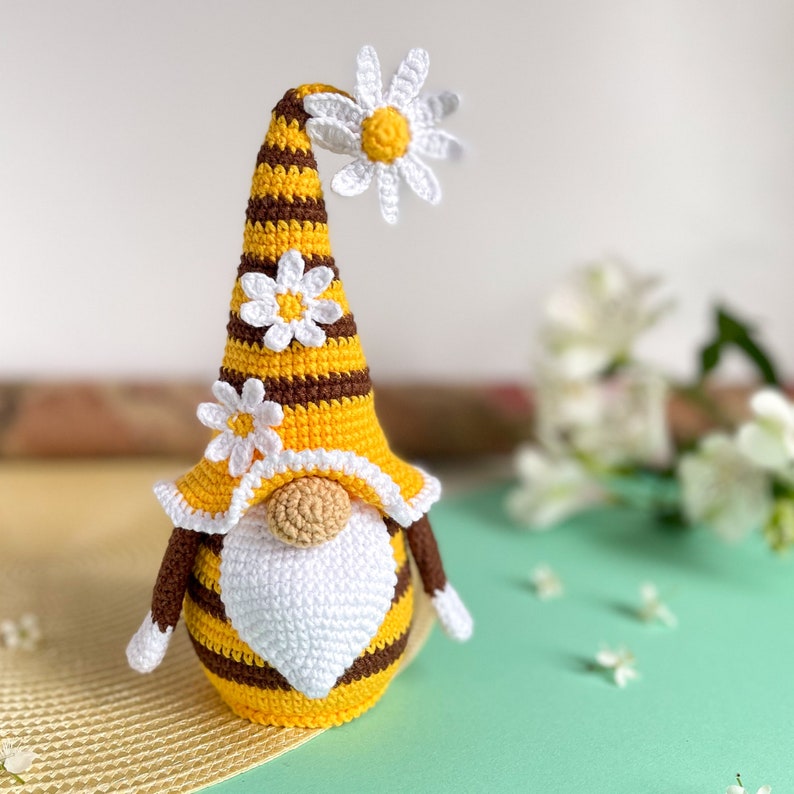 Crochet Gnome Bee Amigurumi Pattern Crochet Gnome With - Etsy