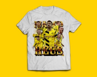 Marco Reus 90s Style Vintage Bootleg Tee Graphic T-shirt, Reus T-shirt, Football T-shirt, Borussia Dortmund, Bundesliga, UCL