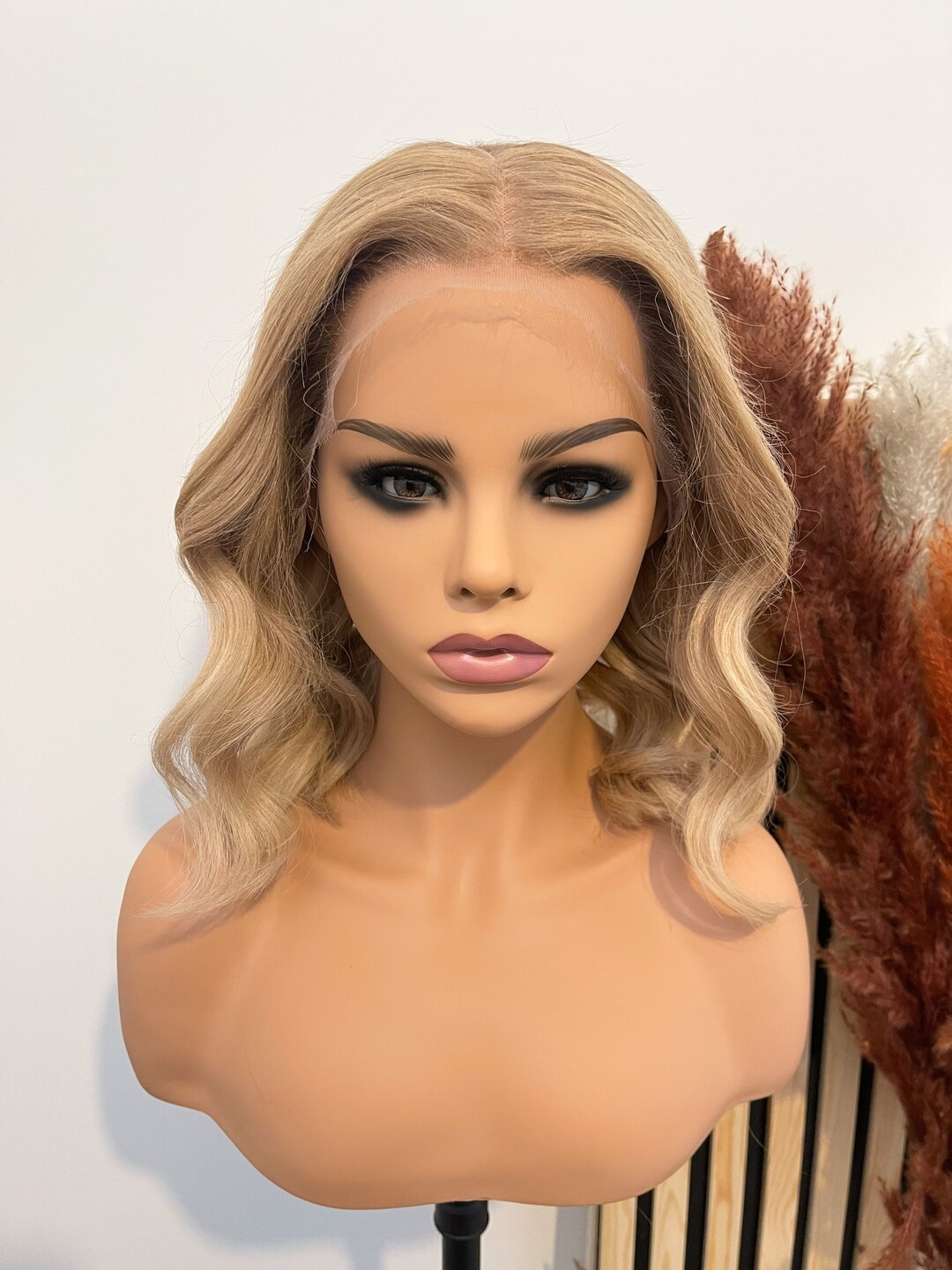 CUSTOM MADE WIG 100 Blonde Human Hair Wig 13 X 4 Lace Frontal Etsy
