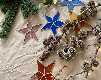 Stained Glass Star Suncatcher Window Decoration