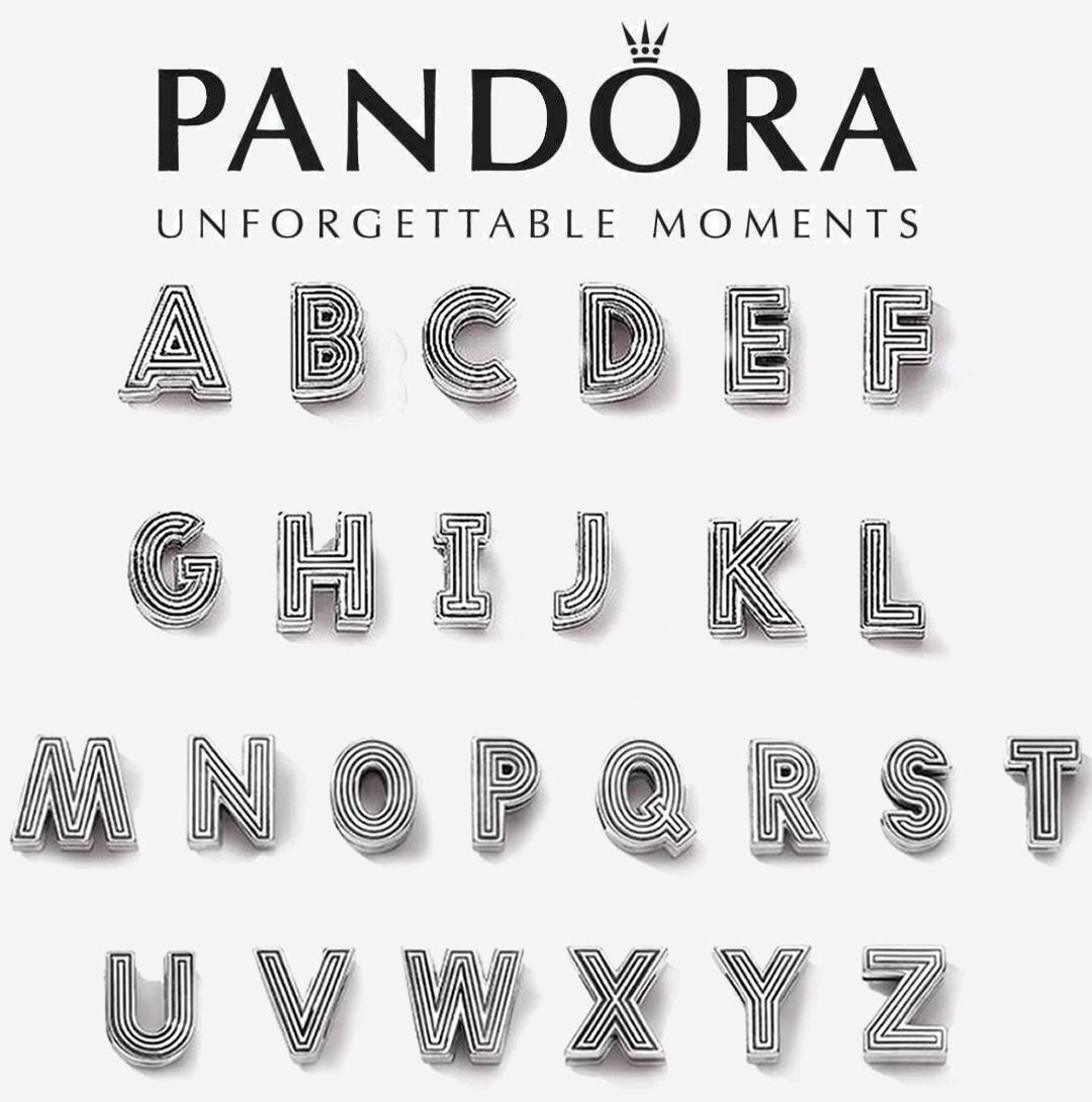 Pandora Reflexion Alphabet Letters A Z Charm Etsy