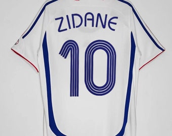 Personalización Adulto Francia 2006 Copa Mundial Fútbol Jersey Camiseta ZIDANE HENRY