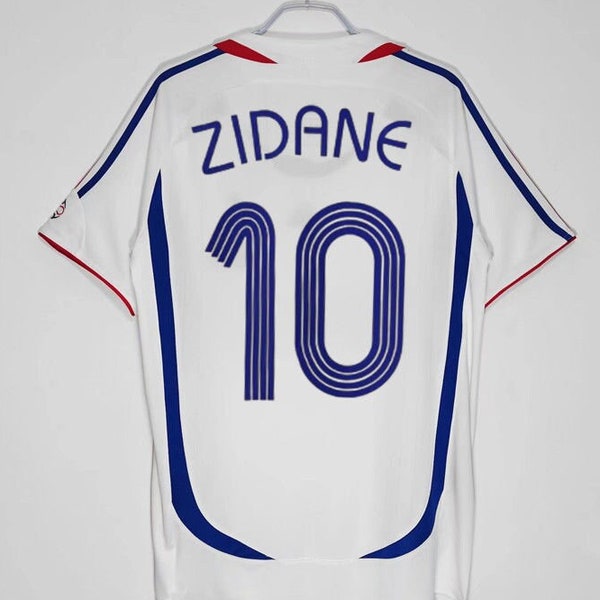Maßanfertigung Erwachsene Frankreich WM 2006 Fußball Jersey Shirt ZIDANE HENRY