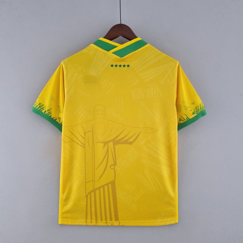 Naamnummer Aanpassing 2022-2023 Brazilië Special Edition Trainingskleding Premium Voetbalshirt afbeelding 2