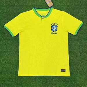 Customization Kids Adult  2022-2023 Brazil Home Premium Soccer Football Jersey Qatar World Cup