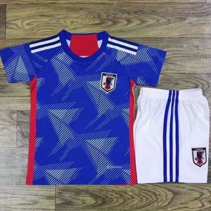 Customization Kids Youth Version 2022-2023 Japan Home Premium Soccer Football Jersey Set