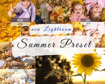 Summer Lightroom Presets Bundle |Lightroom Template| Summer Effects| Desktop presets