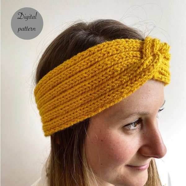 Twisted headband knitting pattern